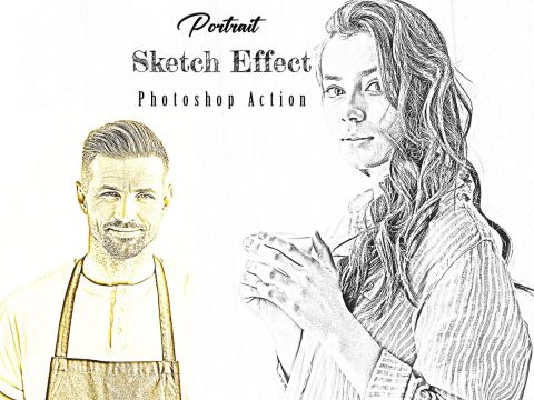 Portrait Sketch Effect Photoshop Action 10892000