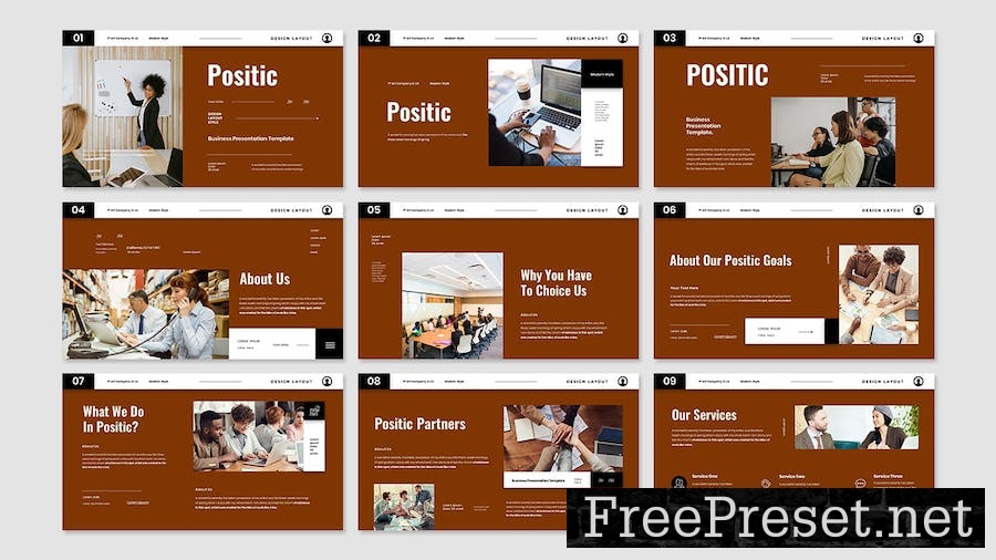 Positic - Business Presentation Keynote Template SVFWCCW