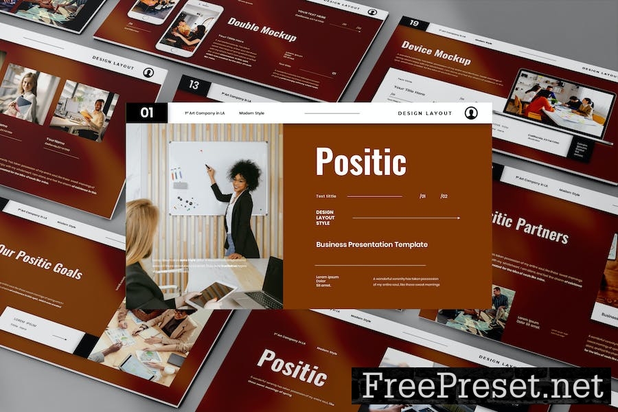 Positic - Business Presentation Keynote Template SVFWCCW