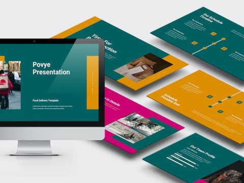 Povye : Food Delivery Keynote Template EG9XVRU