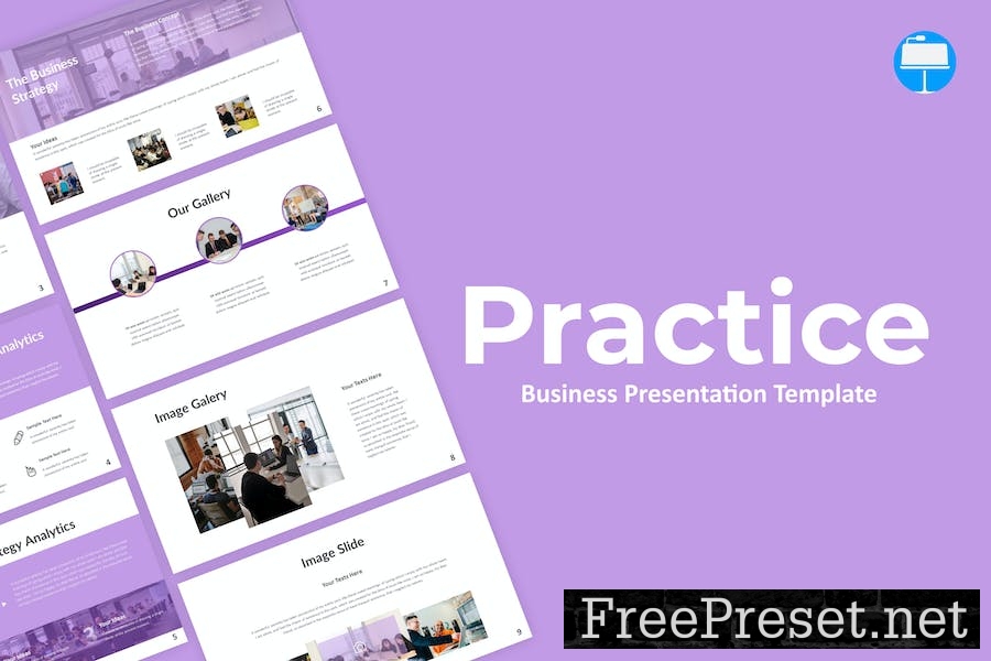 Practice Business Keynote Template NTXJXRY