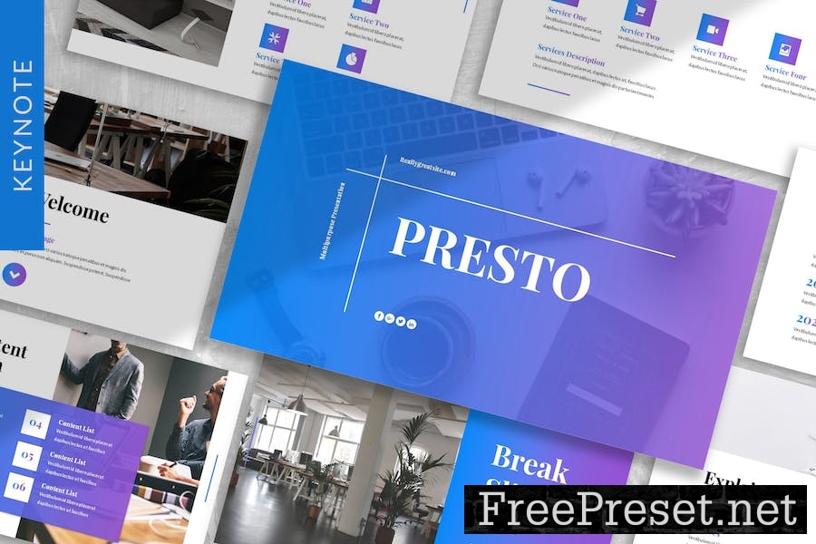 Presto - Business Keynote Template 8KGGCZR