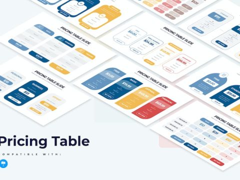 Pricing Table Slides Keynote Infographics