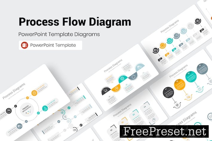 Process Flow Diagram PowerPoint Presentation 5XURTHZ