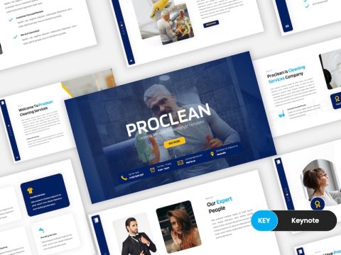 Proclean - Cleaning Services Keynote Template VP4WWP6