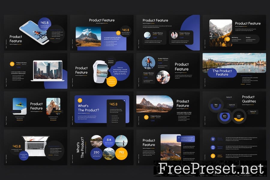 Product Feature Google Slides Template JY7E3KG