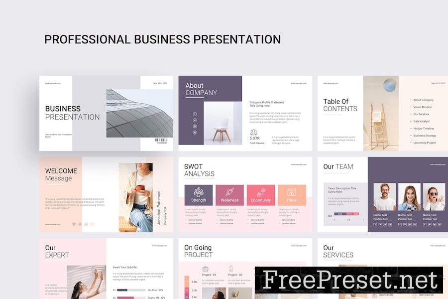 Professional Business Google Slides Presentation KMXBWQX