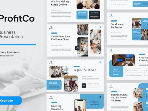 PROFITCO - Digital Marketing Keynote Template HVVU5V7