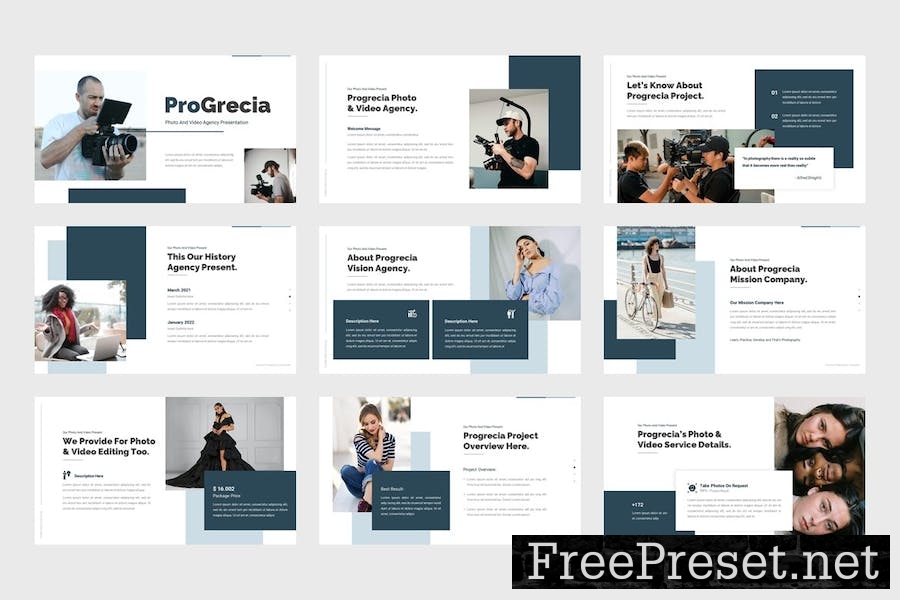 Progrecia - Photo & Video Agency Keynote Template LTKYJ25