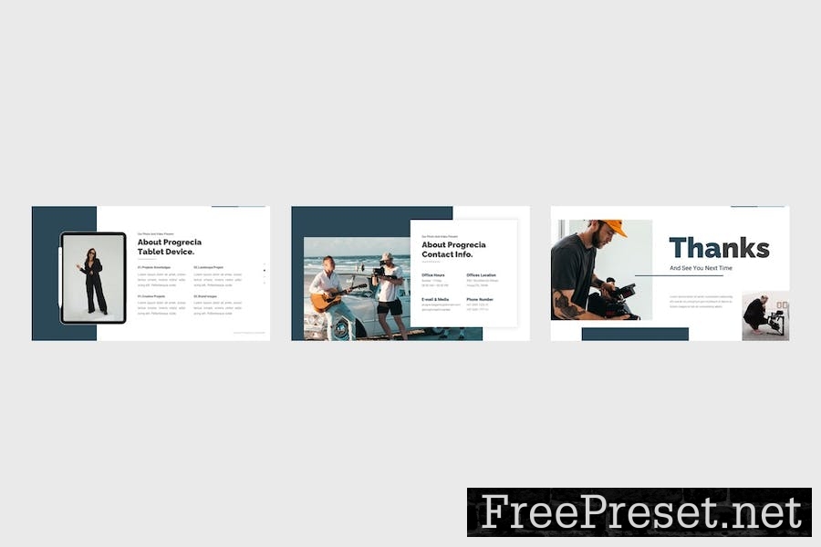 Progrecia - Photo & Video Agency Keynote Template LTKYJ25