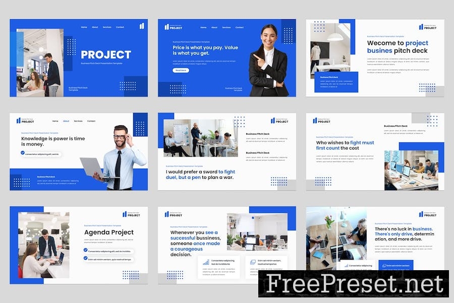 Project - Pitch Deck Keynote Template 9V77HDP