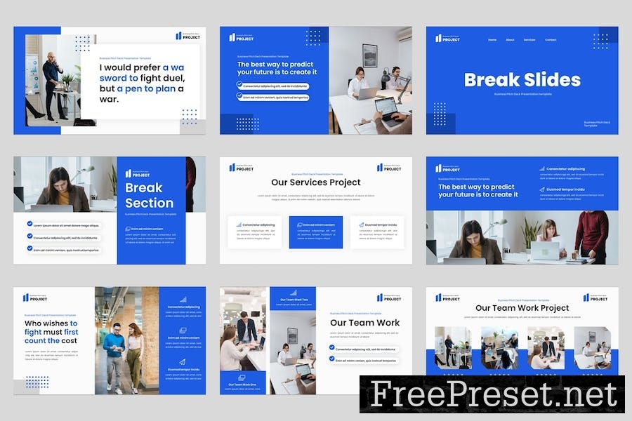 Project - Pitch Deck Keynote Template 9V77HDP