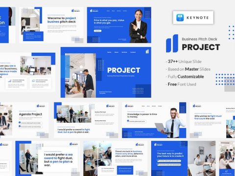 Project - Pitch Deck Keynote Template 9V77HDP