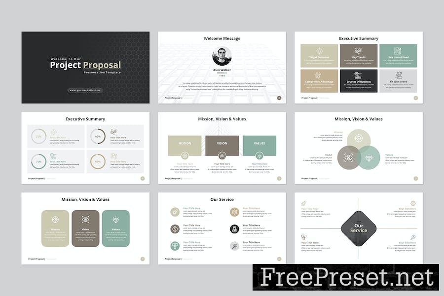 Project Proposal Google Slides Template UMLLGHD