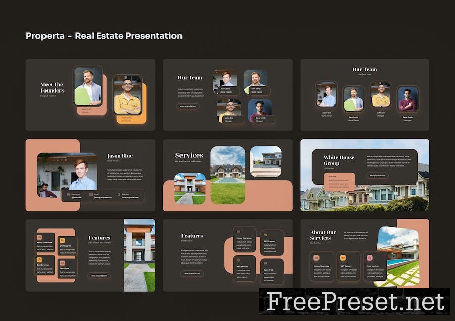 Properta - Real Estate PowerPoint Presentation HC658M8