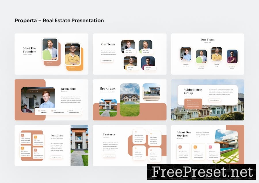 Properta - Real Estate PowerPoint Presentation HC658M8