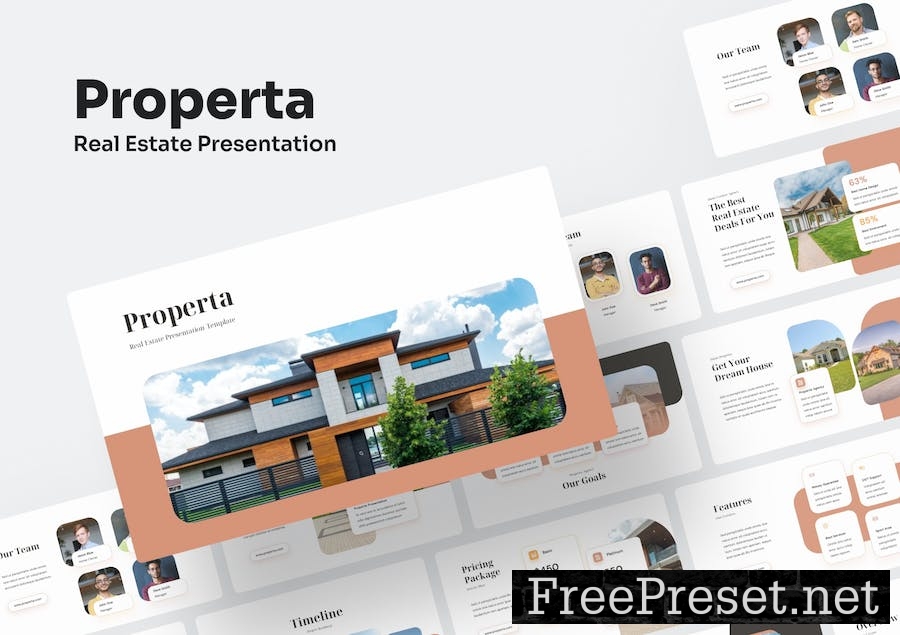 Properta - Real Estate PowerPoint Presentation HC658M8