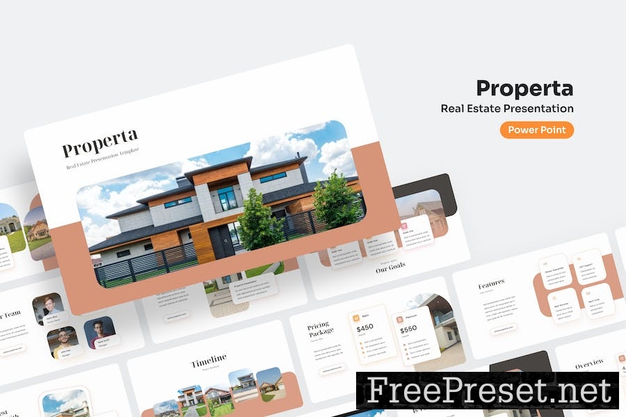 Properta - Real Estate PowerPoint Presentation HC658M8