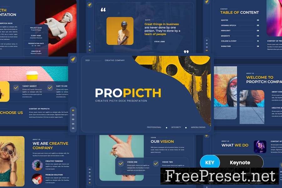 Propitch - Picth Deck Keynote Template UKVJ23Q