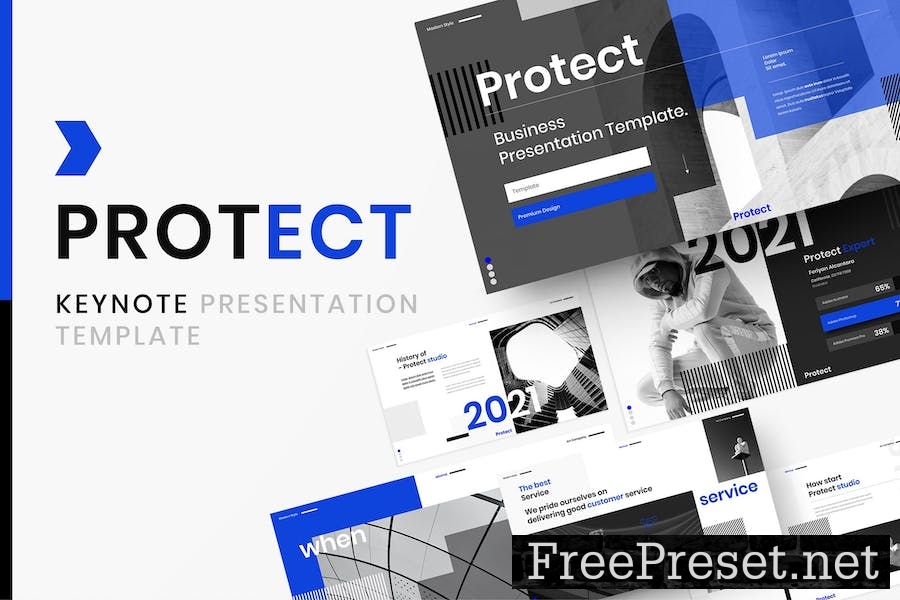 Protect – Business Keynote Template R5CLEHH