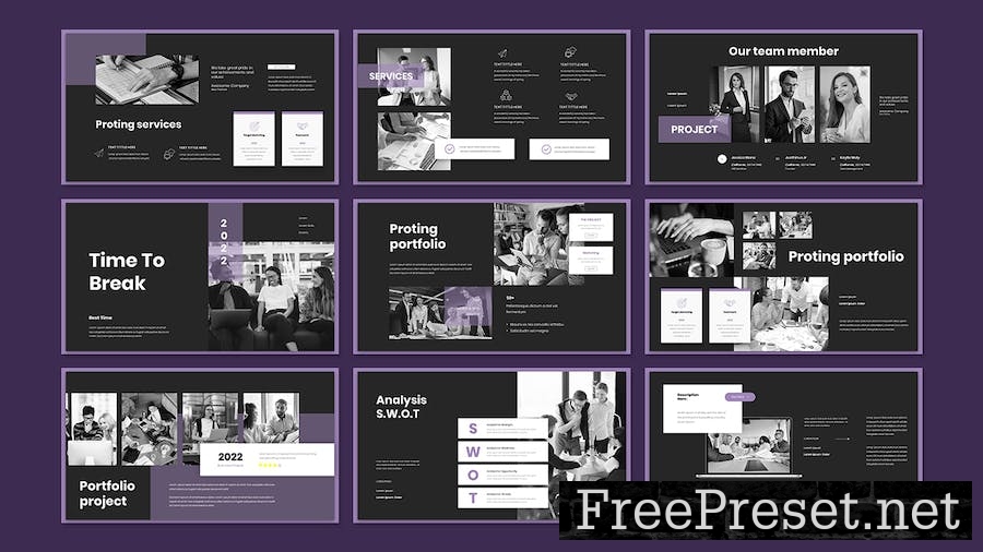 Proting - Business Presentation Keynote Template 8776EQ6