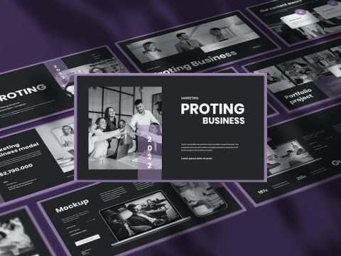 Proting - Business Presentation Keynote Template 8776EQ6