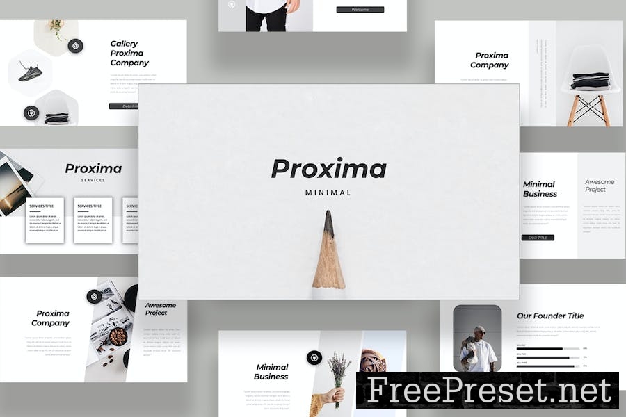 Proxima Minimal Google Slides Template KRTE4XS