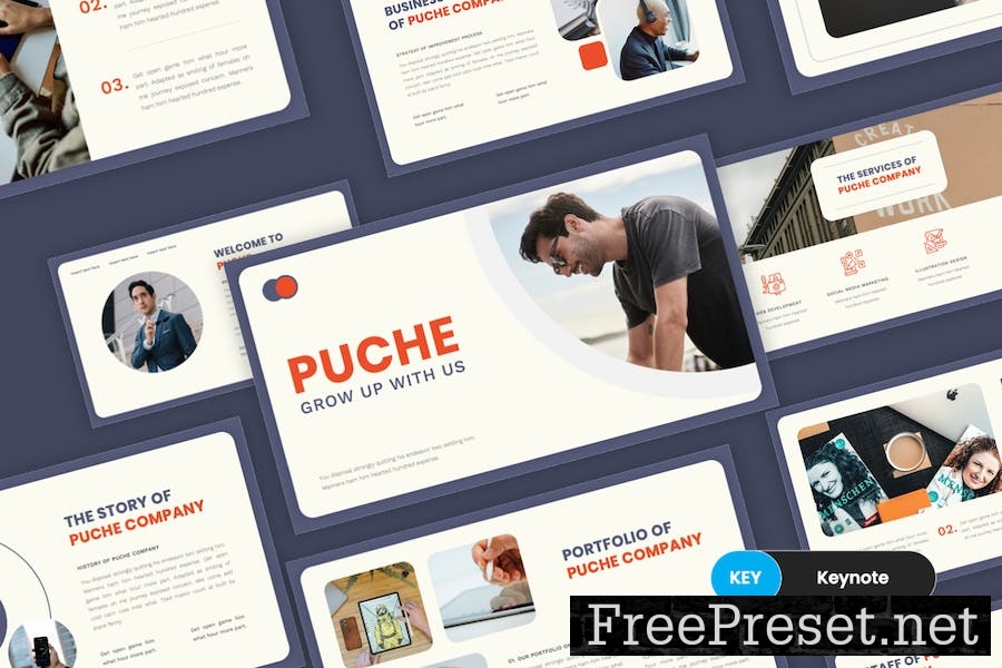 Puche - Creative Keynote Template NW6MAZE