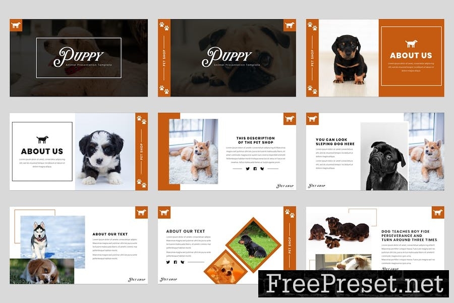 Puppy - Pet Shop Keynote Template J4GJPH2