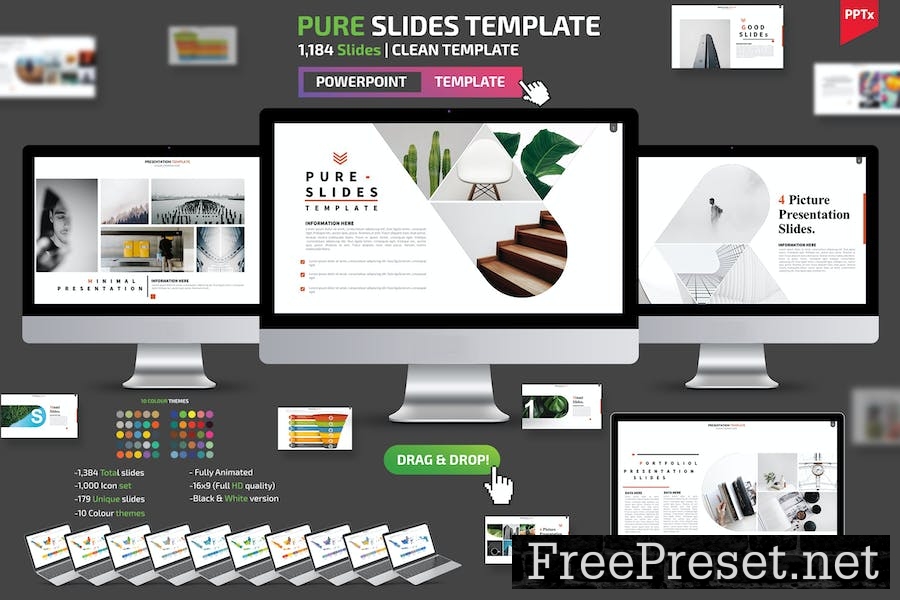 Pure Slides Powerpoint Templates ATKSHMQ