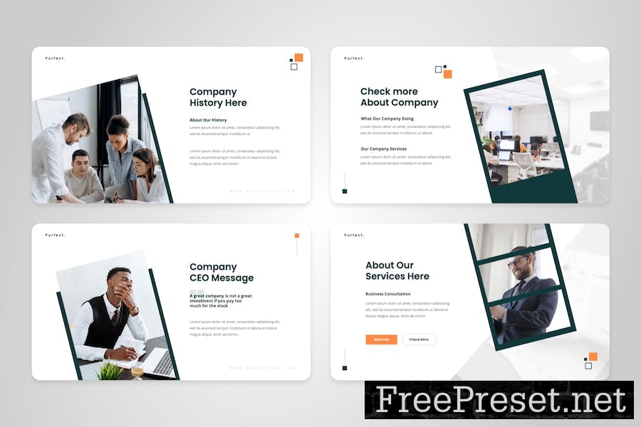 Purfect – Company Profile Keynote Template VYA8TWQ
