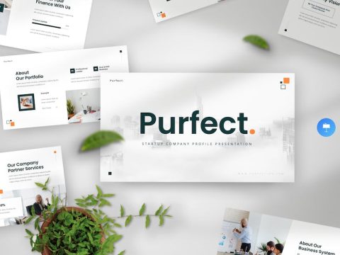 Purfect – Company Profile Keynote Template VYA8TWQ