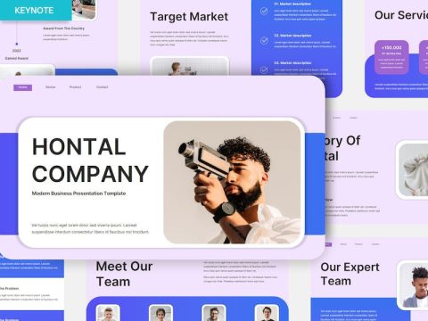 Purple Blue Business Company Profile KEY 3UTXEM5