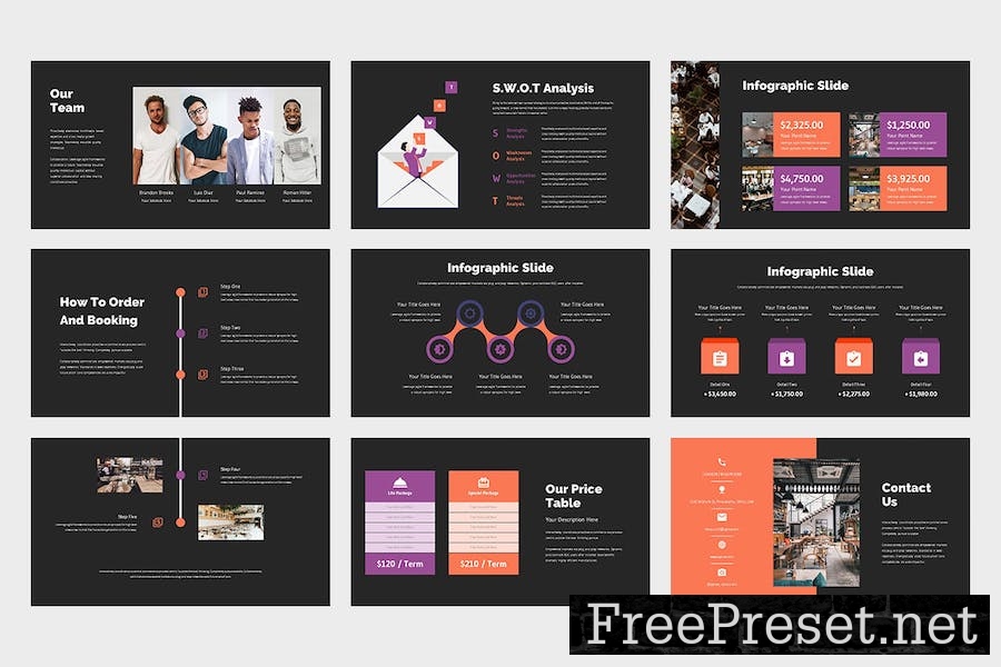 Pynoe : Restaurant Business Keynote Template ZTNW6H2