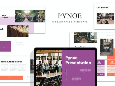 Pynoe : Restaurant Business Keynote Template ZTNW6H2