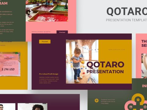 Qotaro - Pre School Profile Keynote Template ELATAAR