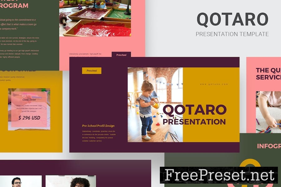 Qotaro - Pre School Profile Keynote Template ELATAAR