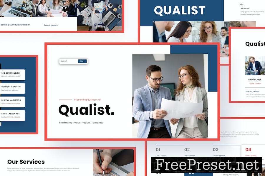 Qualist - Business Presentation Keynote Template 42R2SEA