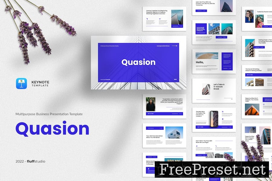 Quasion - Minimalist Keynote Template 7QQYAF3