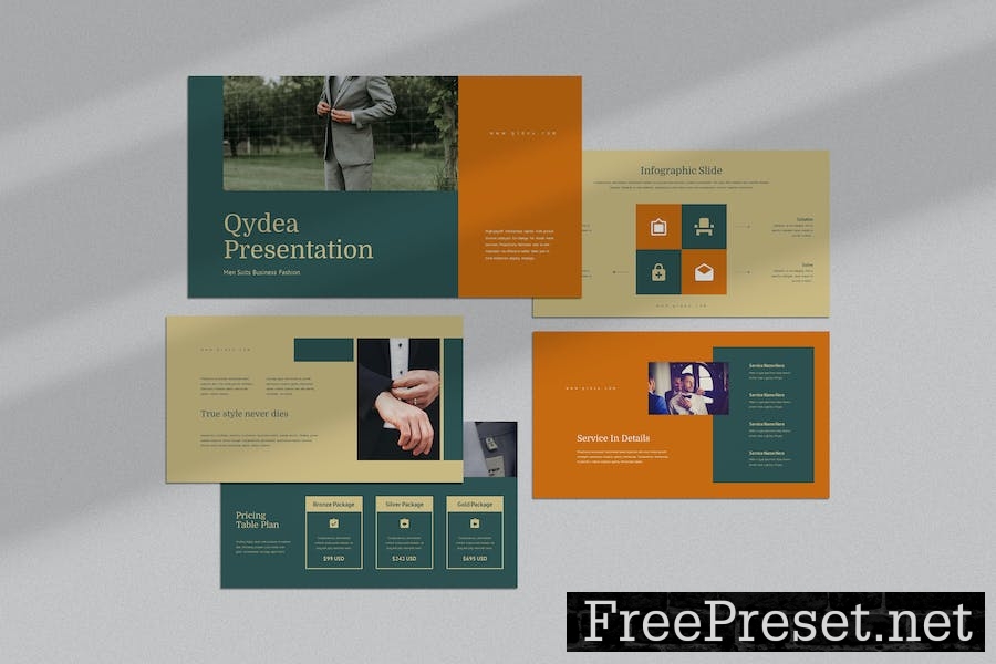 Qydea : Men's Suit Business Keynote Template NCJZJLJ