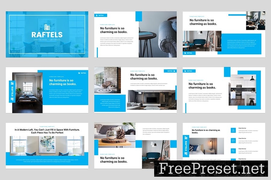 Raftels - Furniture Keynote Template SWWBJG6