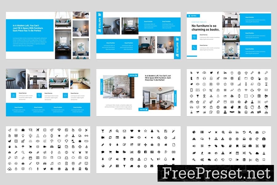 Raftels - Furniture Keynote Template SWWBJG6