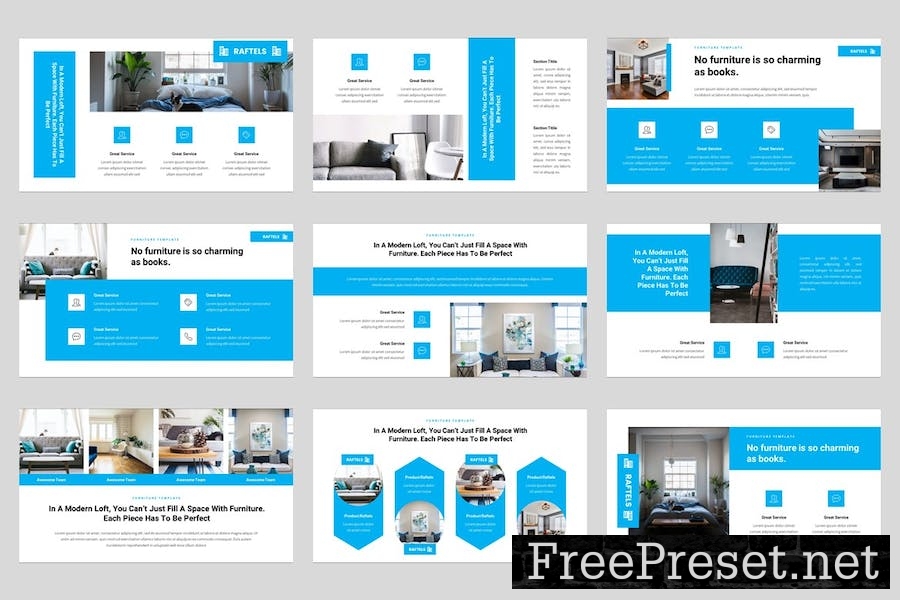 Raftels - Furniture Keynote Template SWWBJG6