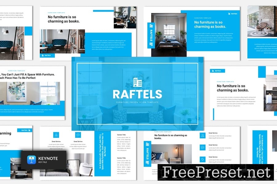 Raftels - Furniture Keynote Template SWWBJG6