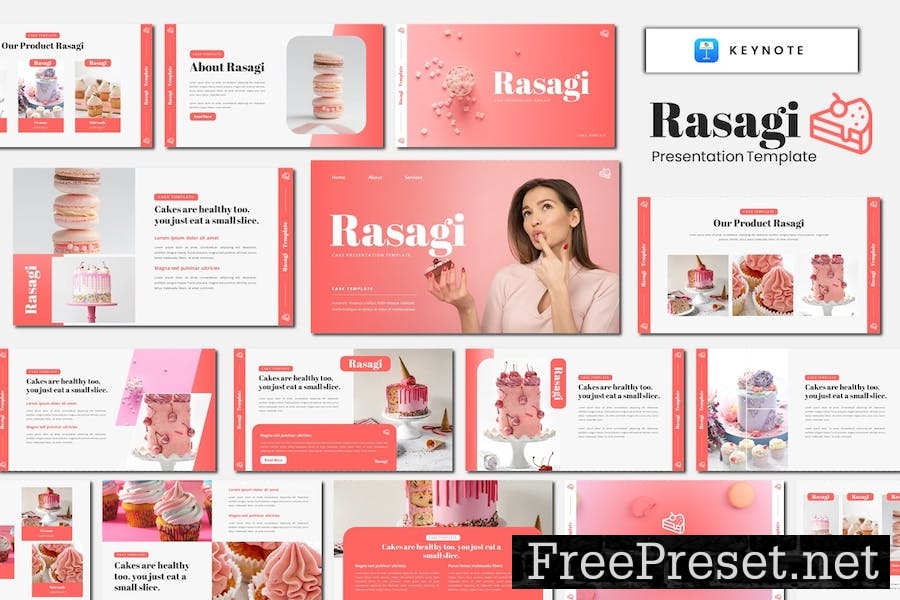 Rasagi - Cake Keynote Template QGF52PD