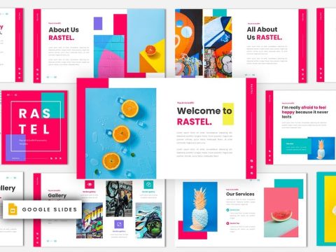 RASTEL - Pastel & Colorful Google Slides Template GZTSA4Y