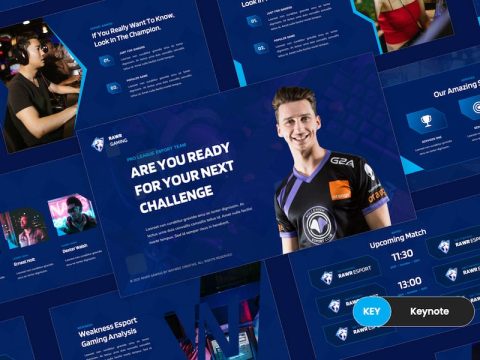 Rawr - eSports & Gaming Keynote Template EY45WKP