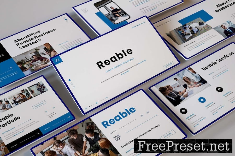 Reable - Business Presentation Keynote Template LC8STER