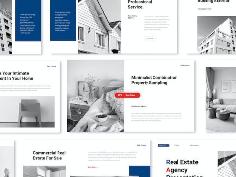 Real Estate Agency Keynote Presentation Template BKHJDMT