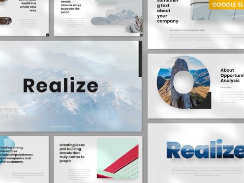 Realize Minimal GoogleSlides 94W547U